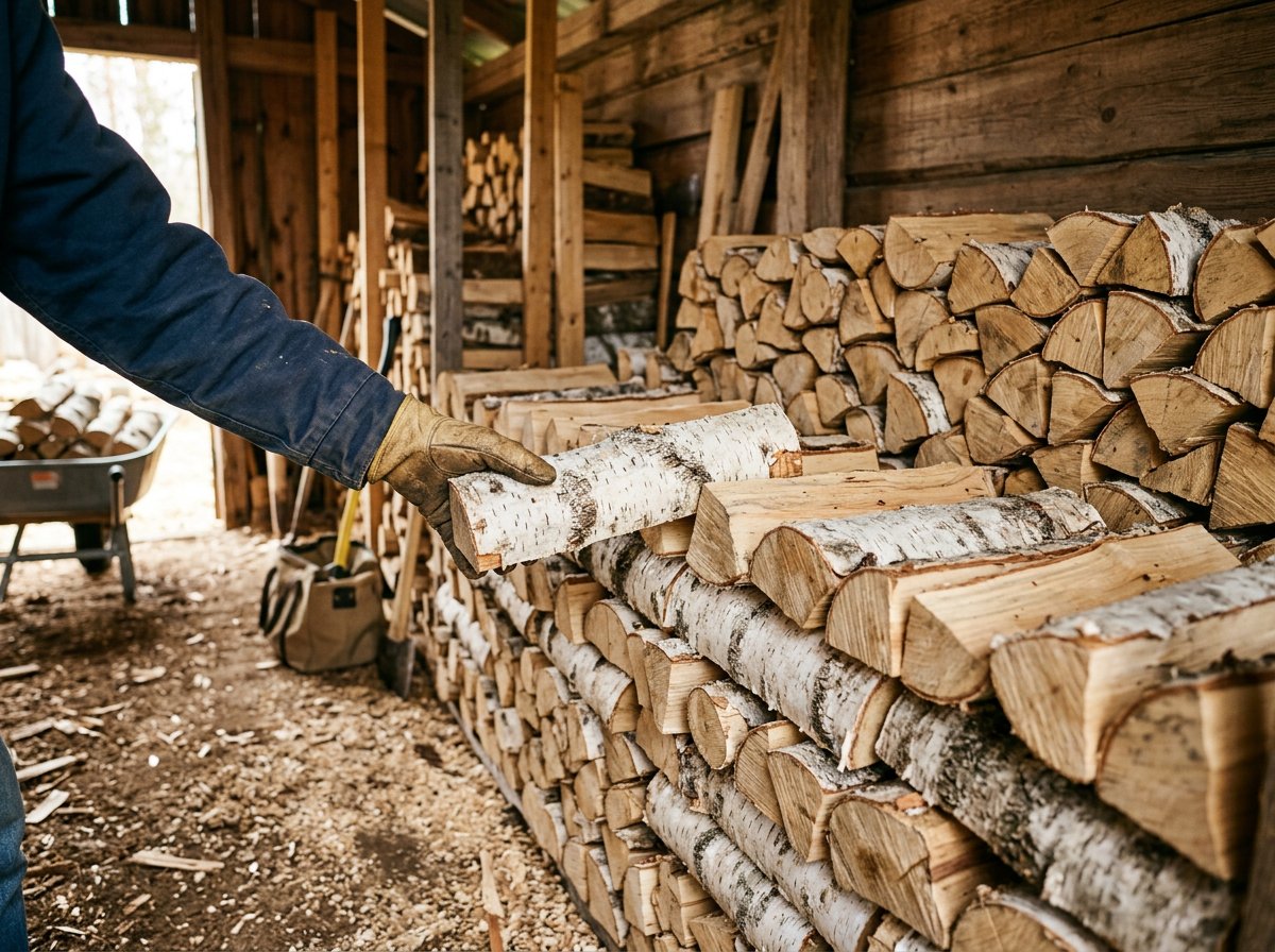 Укладка кубометра в дровник, Красногорск
